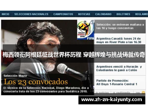 梅西领衔阿根廷征战世界杯历程 穿越辉煌与挑战铸就传奇